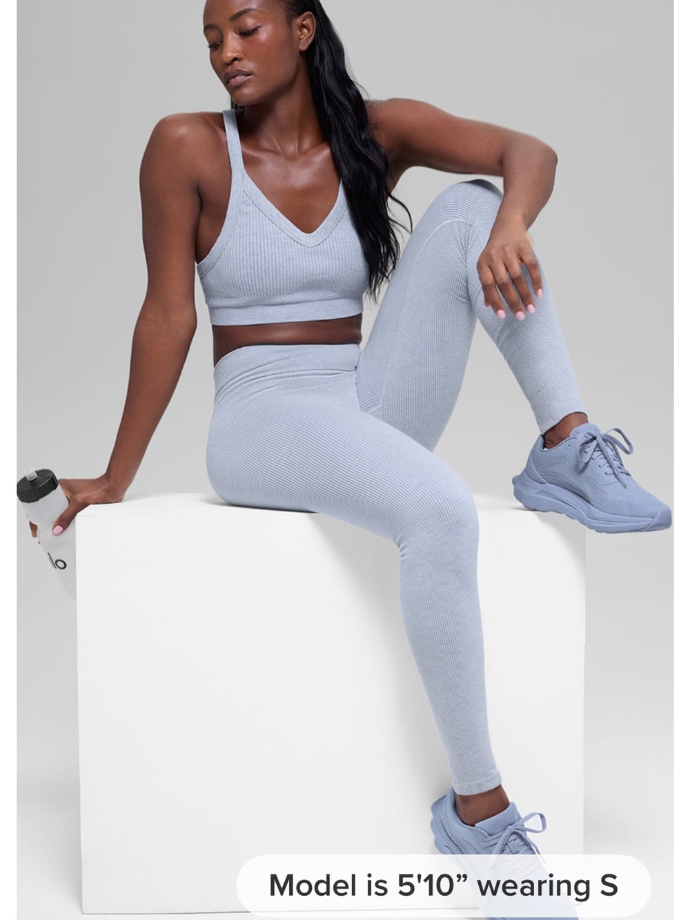ALO Yoga seamless high waisted two tone seamless legging